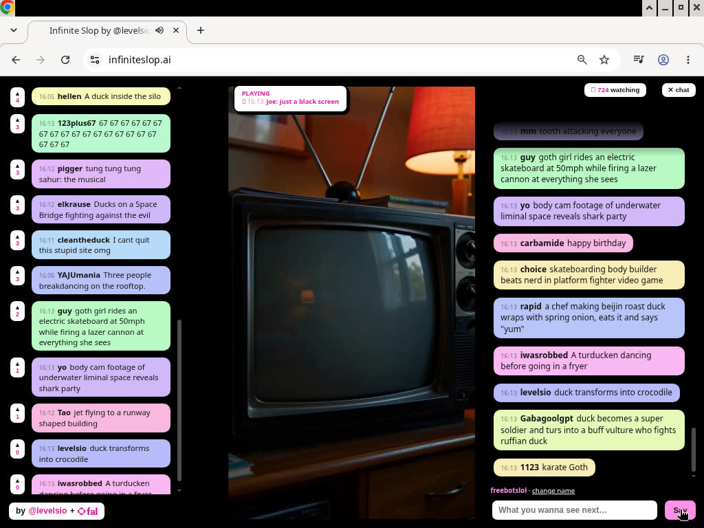 CuriousBot live frame